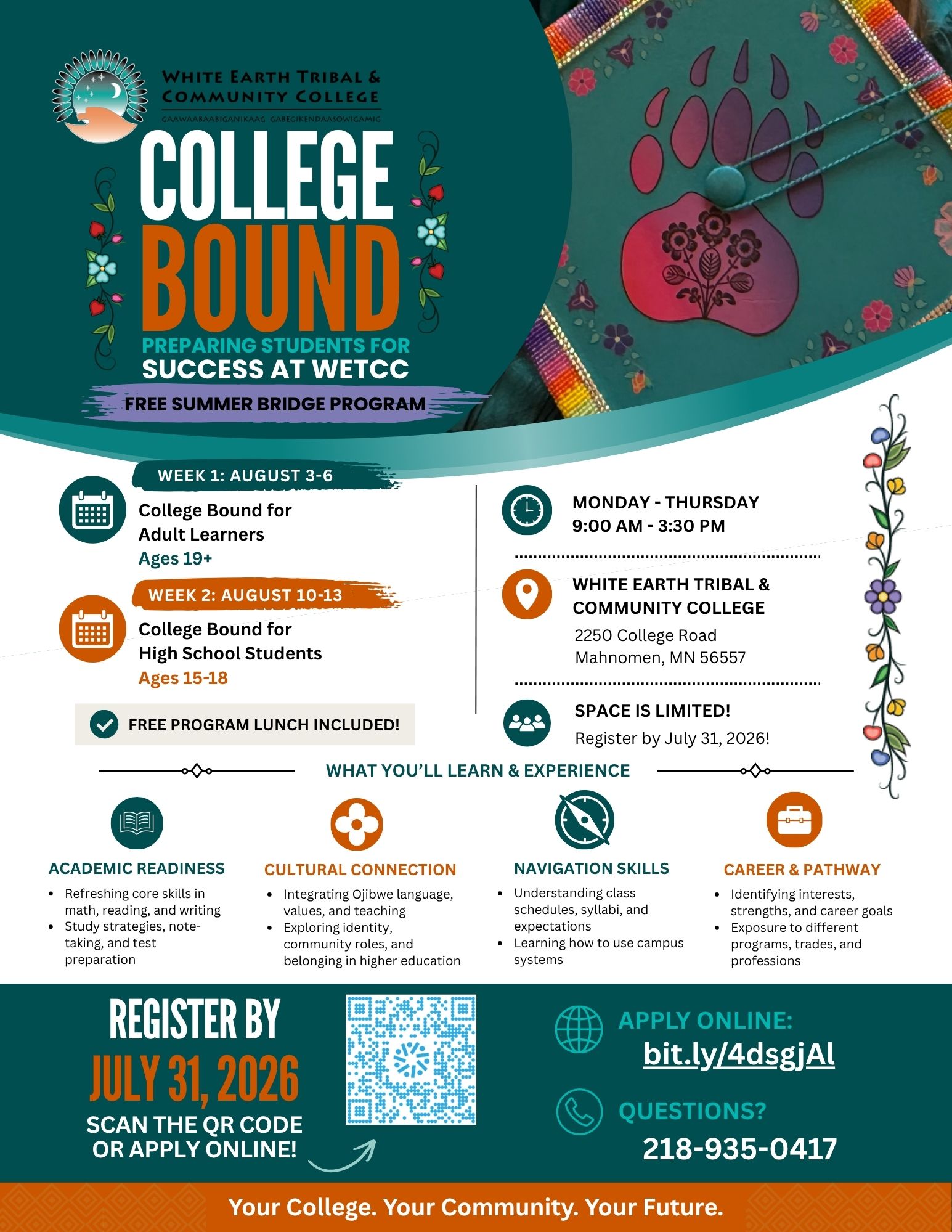 College Bound Success at WETCC flyer